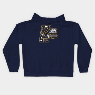 RX 78 2 gundam Gunpla 40th anniversary logo Kids Hoodie